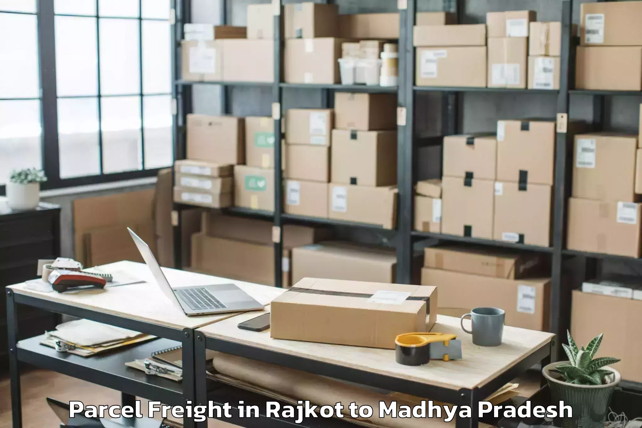 Get Rajkot to Rkdf University Bhopal Parcel Freight